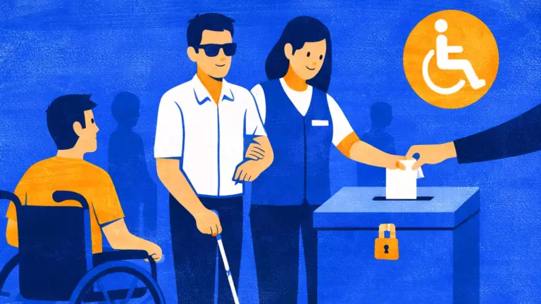 Votar es un derecho de todos: protocolo asegura la accesibilidad en los locales de votación